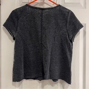 Classic Dark Gray Women's Short Sleeve Top